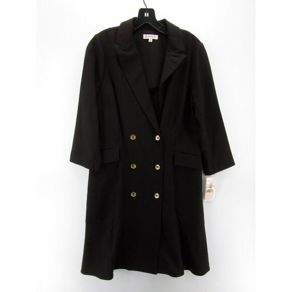 Nanette Lepore Jacket 10 Peacoat Double Breasted Blazer Career NEW - Picture 1 of 13